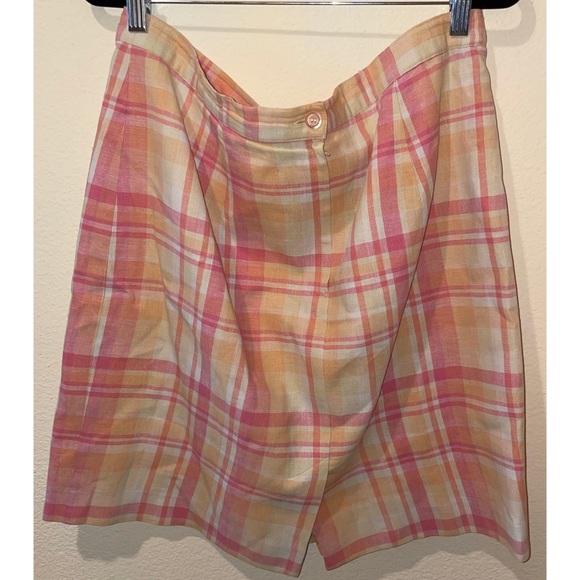 Adolfo Studio vintage plaid skirt - Picture 4 of 4